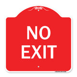 Parking Lot Sign No Exit