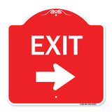 Parking Lot Sign Exit Sign (Right Arrow)