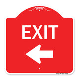 Parking Lot Sign Exit Sign (Left Arrow)