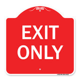 Parking Lot Sign Exit Only