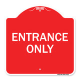 Parking Lot Sign Entrance Only