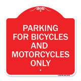 Parking for Bicycles and Motorcycles Only