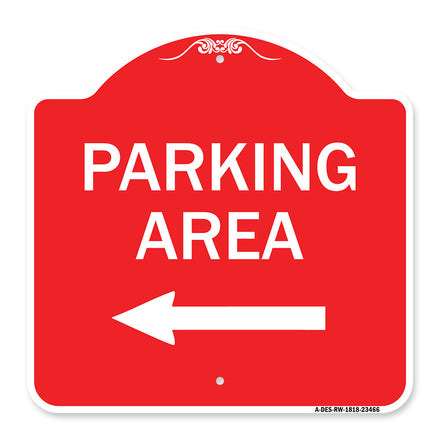 Parking Area with Left Arrow