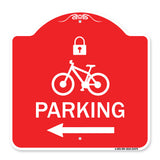 Parking (With Lock Cycle & Left Arrow Symbol)