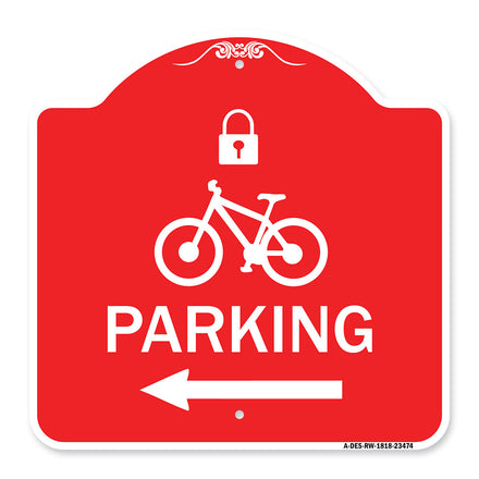 Parking (With Lock Cycle & Left Arrow Symbol)