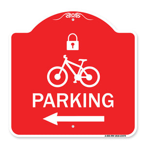 Parking (With Lock Cycle & Left Arrow Symbol)