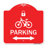 Parking (With Lock Cycle & Bidirectional Arrow Symbol)