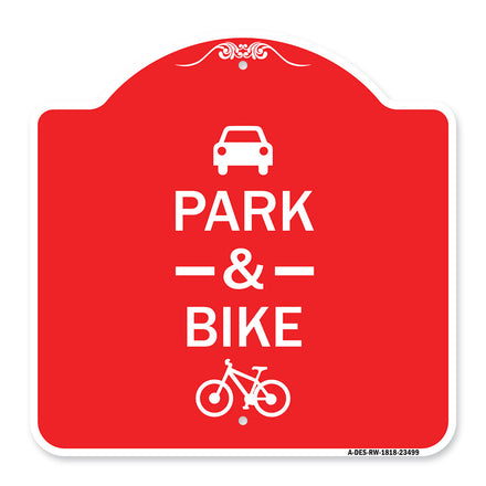 Park & Ride (With Bicycle Graphic