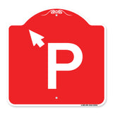 P Symbol (With Up Arrow Pointing Left)