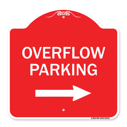 Overflow Parking with Right Arrow