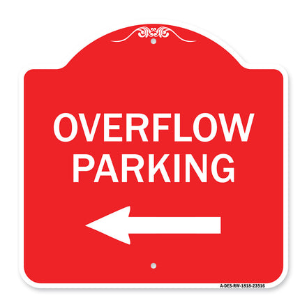 Overflow Parking with Left Arrow