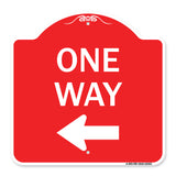 One Way Sign (Left Arrow)