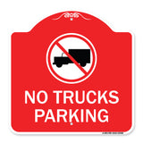 No Truck Sign No Truck Parking (With Symbol)