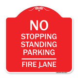 No Stopping Standing Parking - Fire Lane