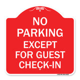 No Parking Except for Guest Check-In