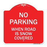No Parking When Road Is Snow Covered