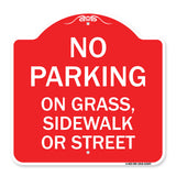 No Parking on Grass Sidewalk or Street