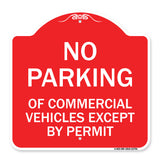 No Parking of Commercial Vehicles Except by Permit