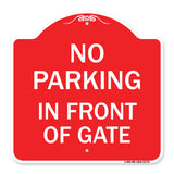 No Parking in Front of Gate