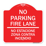 No Parking Fire Lane No Estacione Zona Contra Incendio