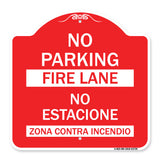 No Parking Fire Lane - No Estacione Zona Contra Incendio