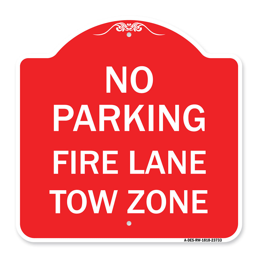 No Parking Fire Lane Tow Zone (K-1645)
