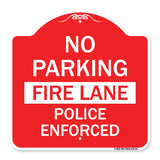 No Parking Fire Lane Police Enforced