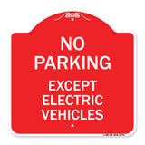 No Parking Except Electric Vehicles