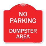 No Parking Dumpster Area