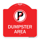 No Parking Dumpster Area