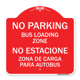 No Parking Bus Loading Zone No Entacionamiento Bus De Carga Zona