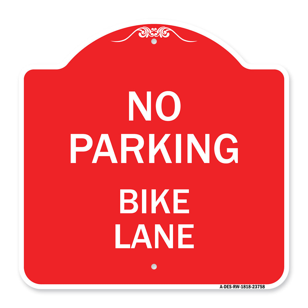 No Parking Bike Lane