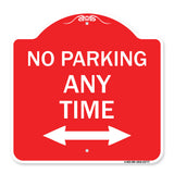 No Parking Anytime with Bidirectional Arrow