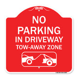 No Parking - in Driveway Tow Away Zone (With Graphic)
