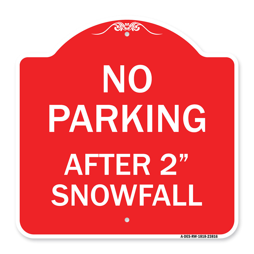 No Parking - After 2 Snowfall