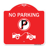 No Parking (No Parking Symbol and Tow Truck Symbol)