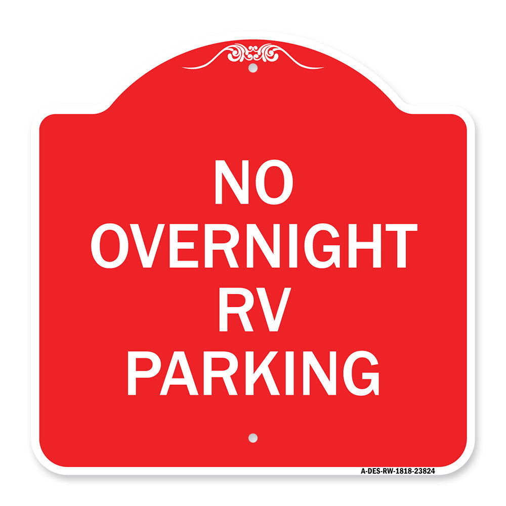 No Overnight RV Parking