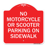 No Motorcycle or Scooter Parking on Sidewalk