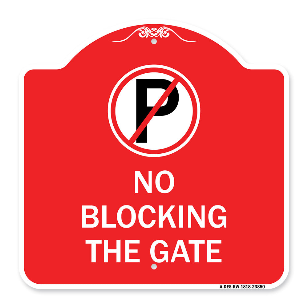 No Blocking the Gate with Graphic