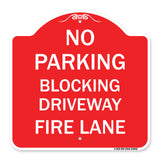 No Blocking Driveway Fire Lane