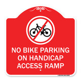 No Bike Parking on Handicap Access Ramp