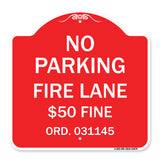 Missouri No Parking Fire Lane $50 Fine