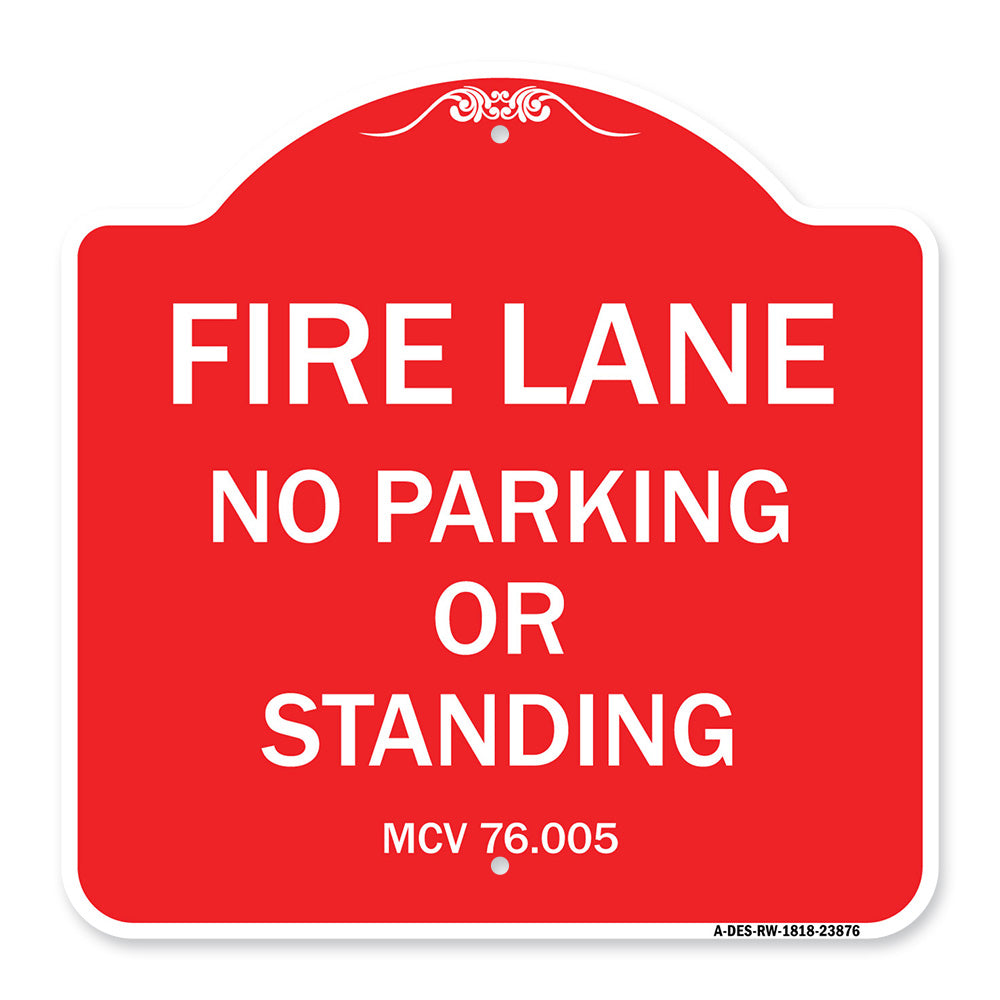Michigan Fire Lane No Parking or Standing