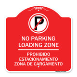 Loading Zone - Prohibido Estacionamiento Zona De Cargamento (With No Parking Symbol)