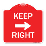 Keep Right Sign (Right Arrow)