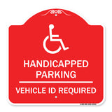 Handicapped Parking - Vehicle Id Required - (Handicapped Symbol)