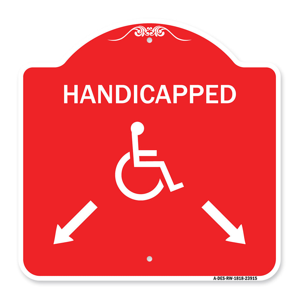 Handicapped Parking with Double Arrows