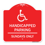 Handicapped Parking - Sundays Only (With Graphic)