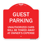 Guest Parking Unauthorized Cars Will Be Towed Away at Owner's Expense