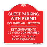 Guest Parking with Permit Violators Will Be Towed - Estacionamento De Visita Con Permiso Coches Sin Permiso Seran Remolcados